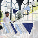 12 Flags 3.2m Double-sided Bunting Pennant Wedding Party Decorative Banner