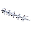 Air Flow Line Stainless Steel Control Valve Aquarium Pump Splitter(5-way) Newly