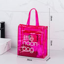 PVC Transparent Handbag Clear Large Capacity Waterproof Shopping Beach Clutch
