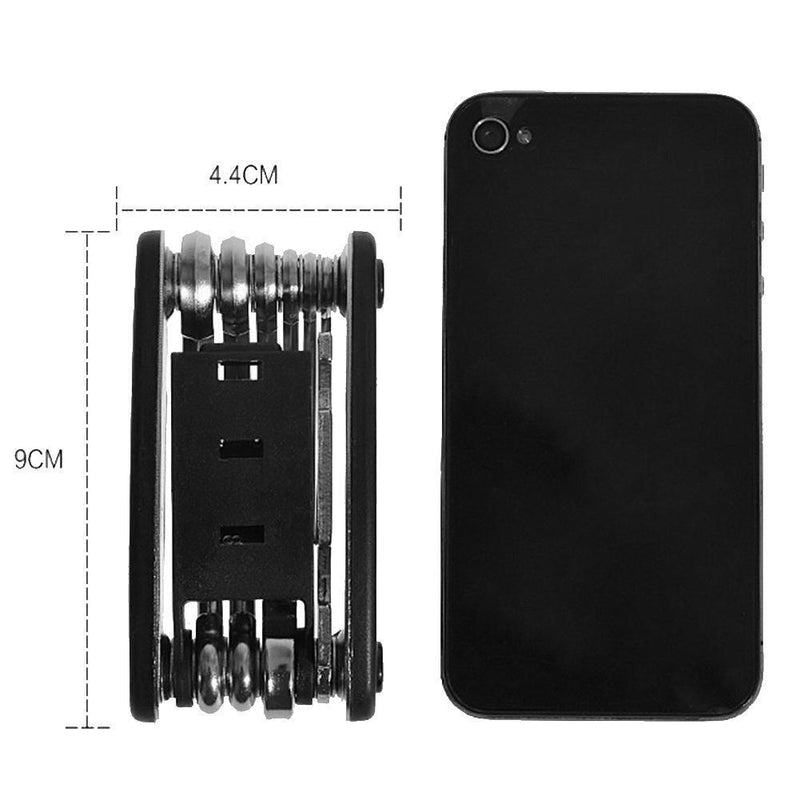 16 in 1 Folding Tools Sets Mountain Bike Repair Tool Kit Hex Spoke Wrench