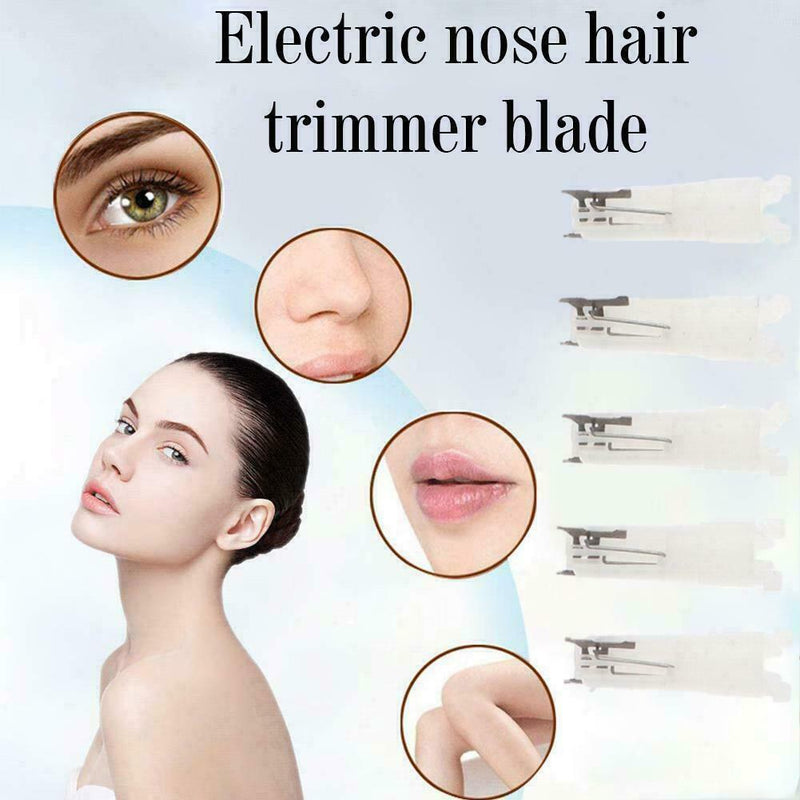 5 X Replaceable Washable Blades Electric Nose Hair Head WELL. Trimmer Beard V3J6