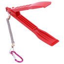 Plastic Fishing Pliers Gripper Fish Clamp with Lock Switch+ Lanyard (Red) Newly