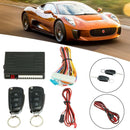 3-button Remote Control Locks Kit Keyless Entry Car Alarm System &2 Flip Key Fob