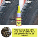 480S Car Rubber Tire Repair Black Glue Window Speaker Super Caulk Sealer Glue