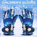 Anti-Skid Warm Ski Gloves Windproof Outdoor Cycling Skating Gloves for Boy Girl