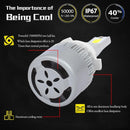 2pcs LED Car Light Bulbs 9005 9006 H1 H3 H7 H11 3000K Auto Headlight Fog Lamp