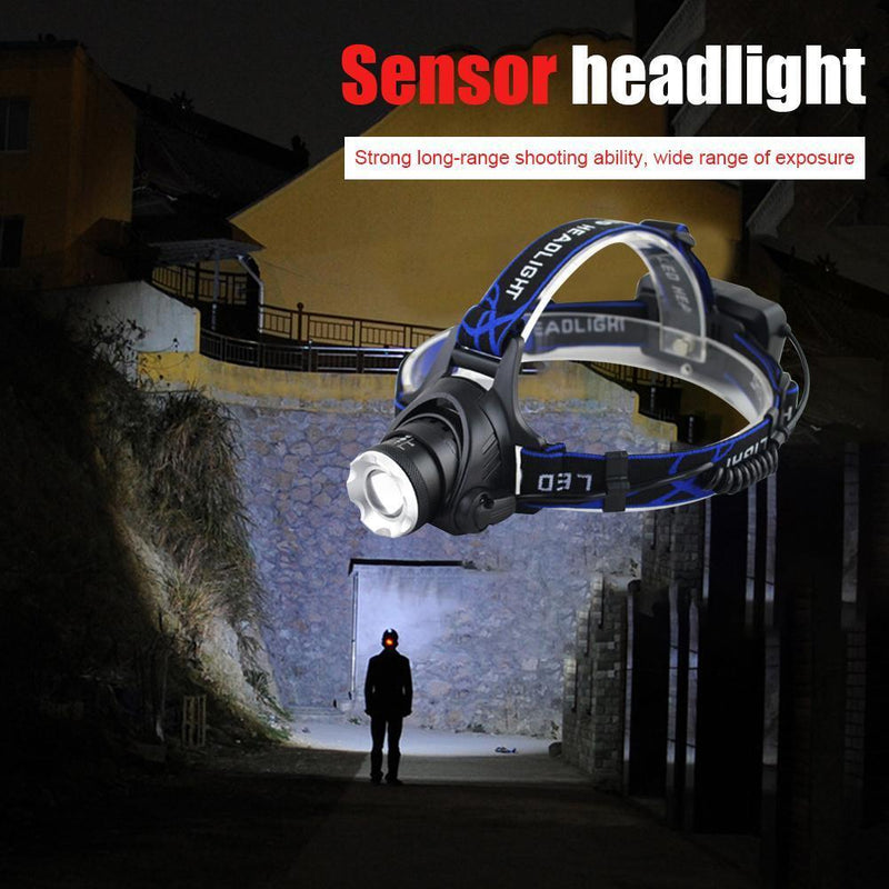 Waterproof T6 LED Headlamp Outdoor Camping Hiking Telescopic Torch (02)