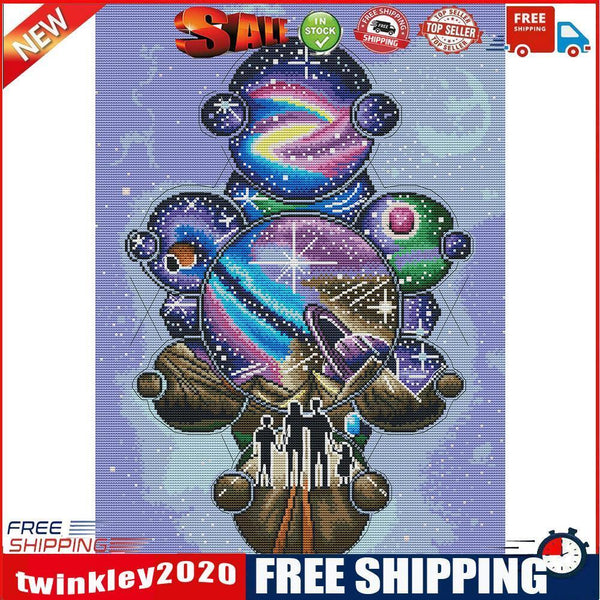 Full Embroidery Set Needlework Cross Stitch Kit 14CT Counted DIY Dream Art