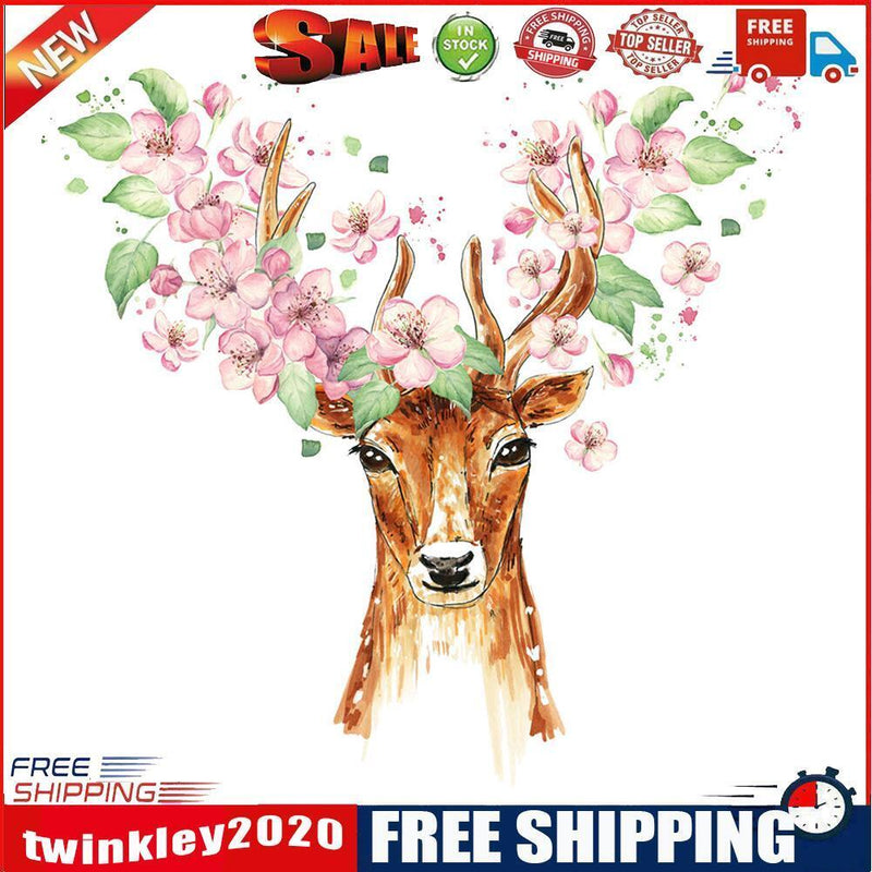 DIY Mosaic Full Round Drill Painting Kit Flower Deer Diamond Drawing Gift