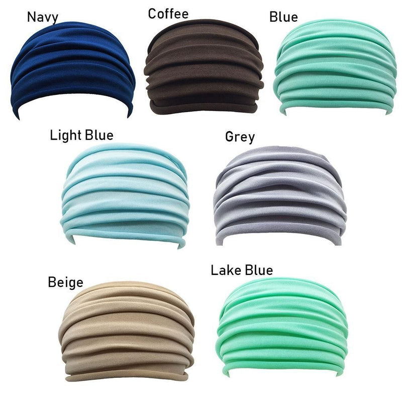 Yoga Hairband Stretch Hair Band Wide Sports Headband Turban Running Headwrap