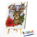 Deer Partial Oil Paint By Numbers Kit DIY Frameless Drawing Picture for Adu