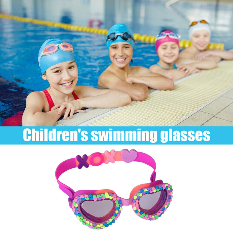 Childrens Swimming Goggles Cartoon Waterproof Anti Fog Eyewear Glasses (A) Newly