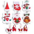 Decor Elk Christmas Tableware Holder Bag Santa Claus Xmas ornament Xmas Hat