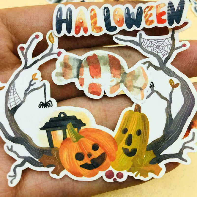 33pc Halloween Stickers Lot Die-cuts For Junk Bullet Hot Journal E8C0 H7O9