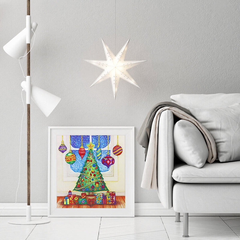 5D DIY Special Shaped Diamond Painting Christmas Tree Embroidery Craft Kits