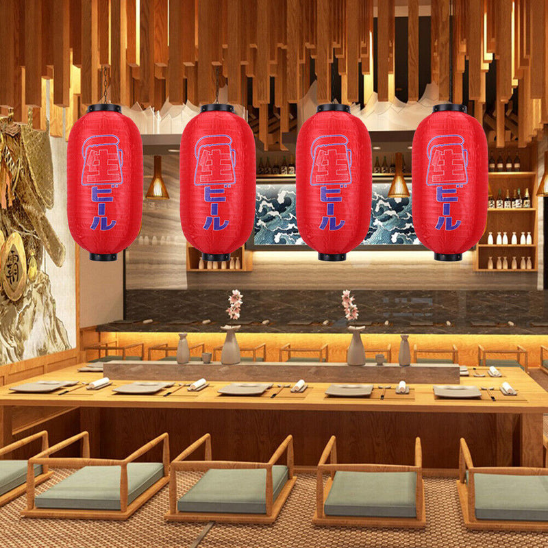 10inch Spray Painting Lantern Cloth Hanging Decorative for Pub Festival (E)