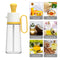 Oil Dispenser Bottle with Brush 2 in 1 Olive Oil Pot for Kitchen (Yellow)