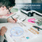 Geometric Template Measuring Ruler Circles Drawing Shape Stencils (1) #F