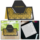 Hollow Flower Panel Border Metal Cutting Dies Paper Cards Cut DIY Craft Y4B9