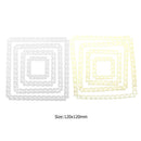 4pcs Metal Cutting Dies Stencils for DIY Scrapbook Photo (Square Butterfly)