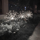 LED Solar Firework Lights Outdoor Dandelion Fairy String Lamp (Cold White) Newly