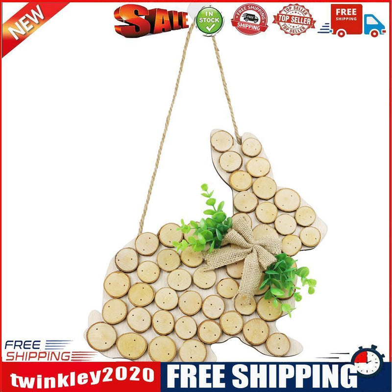 Easter Wooden Hanging Pendant Rabbit Chicken Ornament Home Decor (JM00460)
