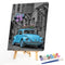 Frameless Oil Paint By Numbers DIY Balloon Car Picture Craft Kit for Bedroom