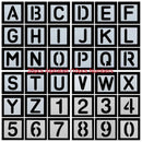 Decorative Alphabet Number  Scrapbooking Layering Stencils Embossing Template