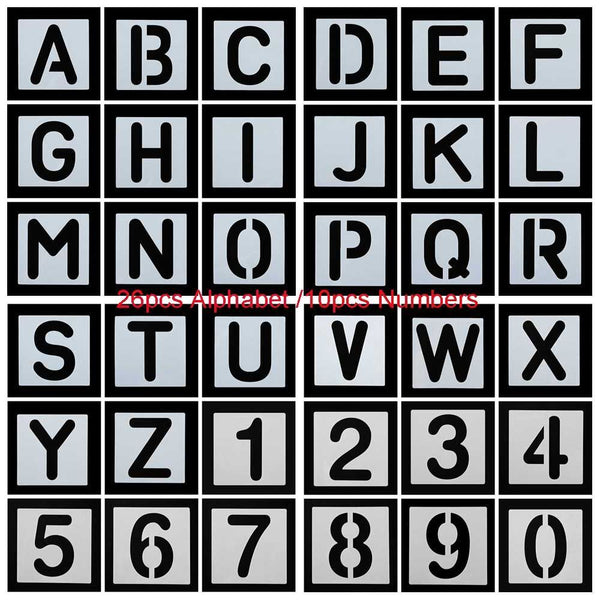 Decorative Alphabet Number  Scrapbooking Layering Stencils Embossing Template