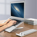 Laptop Support Holder Foldable Notebook Tablet Cooling Stand (White)