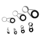 7pcs Fishing Rod Guide Top Ring Circle Pole Line Guides Eyes Fishing Access