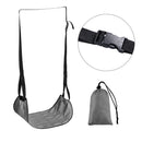 Airplane Footrest Hammock Adjustable Foot Feet Rest Travel Accessory (Grey)