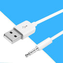 Data Sync Cable Aux Cord Extender USB Adapter 3.5mm Audio Extension Cable