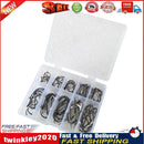 101pcs Fishing Hook Set Carbon Steel Single Jig Barbed Carp Hooks (Black) Newly