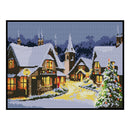 14CT Full Cross Stitch Christmas Eve Town Counted DIY Embroidery (FA197)