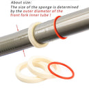 RISK 2x Bike Front Fork Oil Sponge Dust Oil Absorb Sealed Foam Ring (35mm)