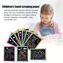 Kids Handmade Scratch Paper Colorful Drawing Scraping Painting Toys Random