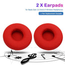 1 Pair Replacement Earpads for Beats Solo 2/3 Wireless Headphones (Red) Newly