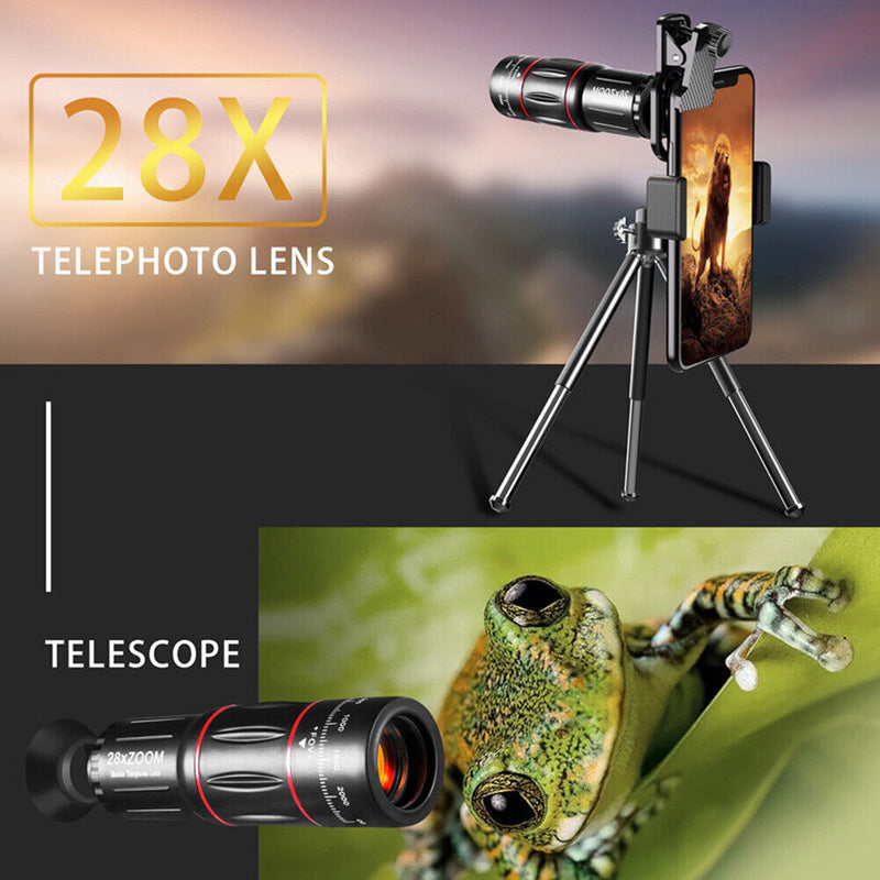 4"" 1 Lens Wide Angle 28x Mobile Camera Lens Optical Zoom for Smartphone