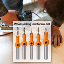 Woodworking Countersunk Drill Cone Drill Counterbore Drill Bit (5pcs/set)