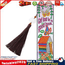 DIY Special Shaped Diamond Painting House Leather Bookmark Tassel Marker Newly