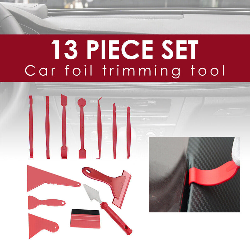 13pcs/set Car Vinyl Wrap Squeegee Tool Kit Film Wrapping Window Tinting Tools