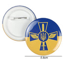 Ukraine Ukrainian Map Flag Symbol Round 12 Styles Clothes Pins(I)