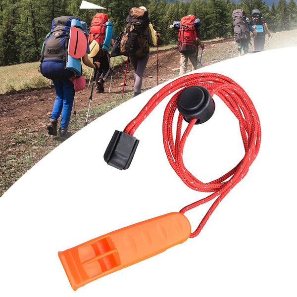 Whistles Rescue Emergency Marine Whistle With Adjustable Reflective Lanyard