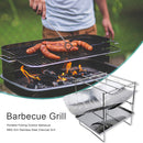 Portable Folding Outdoor Barbecue BBQ Grill Charcoal Grill (A No Grate) Newly