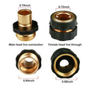 Quick Connect Water Hose Adaptor Garden Copper Joint Hose Pipe Connector