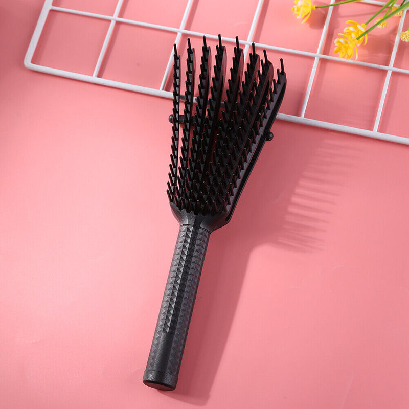 Curly Hair Salon Rubber Octopus Hair Comb Scalp Massage Brush Hairdressing Tool