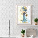 5D DIY Little Girl Partial Special Shape Drill Diamond Painting (YX366) Newly