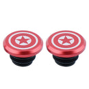 2pcs Aluminum Handlebar End Caps Plugs for MTB Road Folding Bike (Red 2) Newly