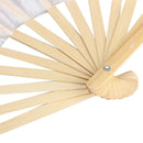 Chinese Folk Art Silk Veil Bamboo Short Dancing Fan for Belly Dance Red Newly